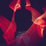 Red Led Light With Silhouette Of A Man